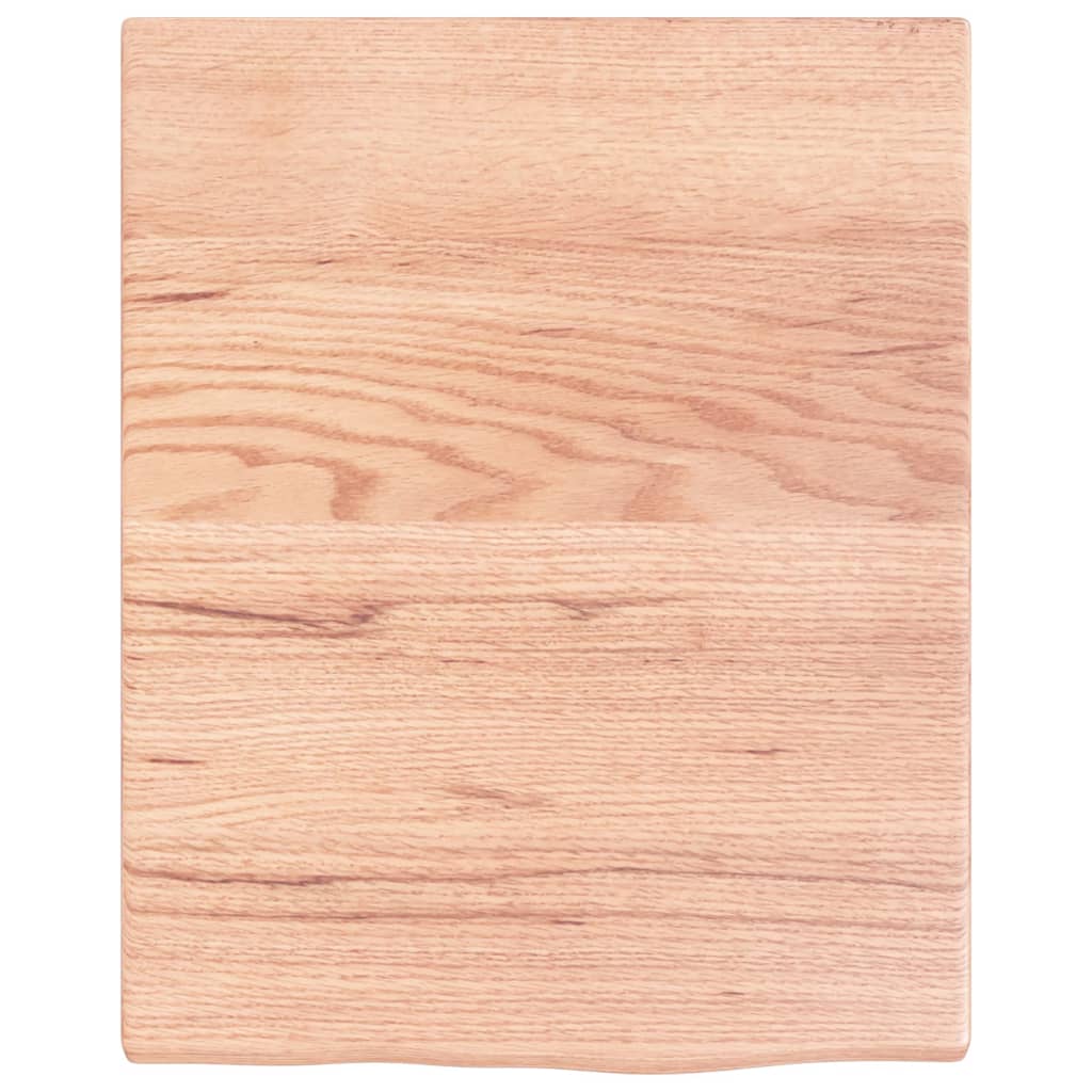 Wandschap 40x50x2 cm behandeld massief eikenhout lichtbruin is nu te koop bij PeponiXL, paradijselijk wonen!