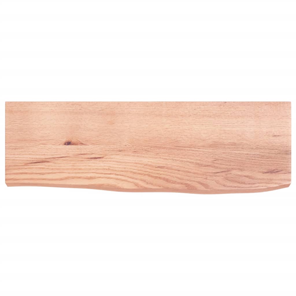 Wandschap 60x20x4 cm behandeld massief eikenhout lichtbruin is nu te koop bij PeponiXL, paradijselijk wonen!