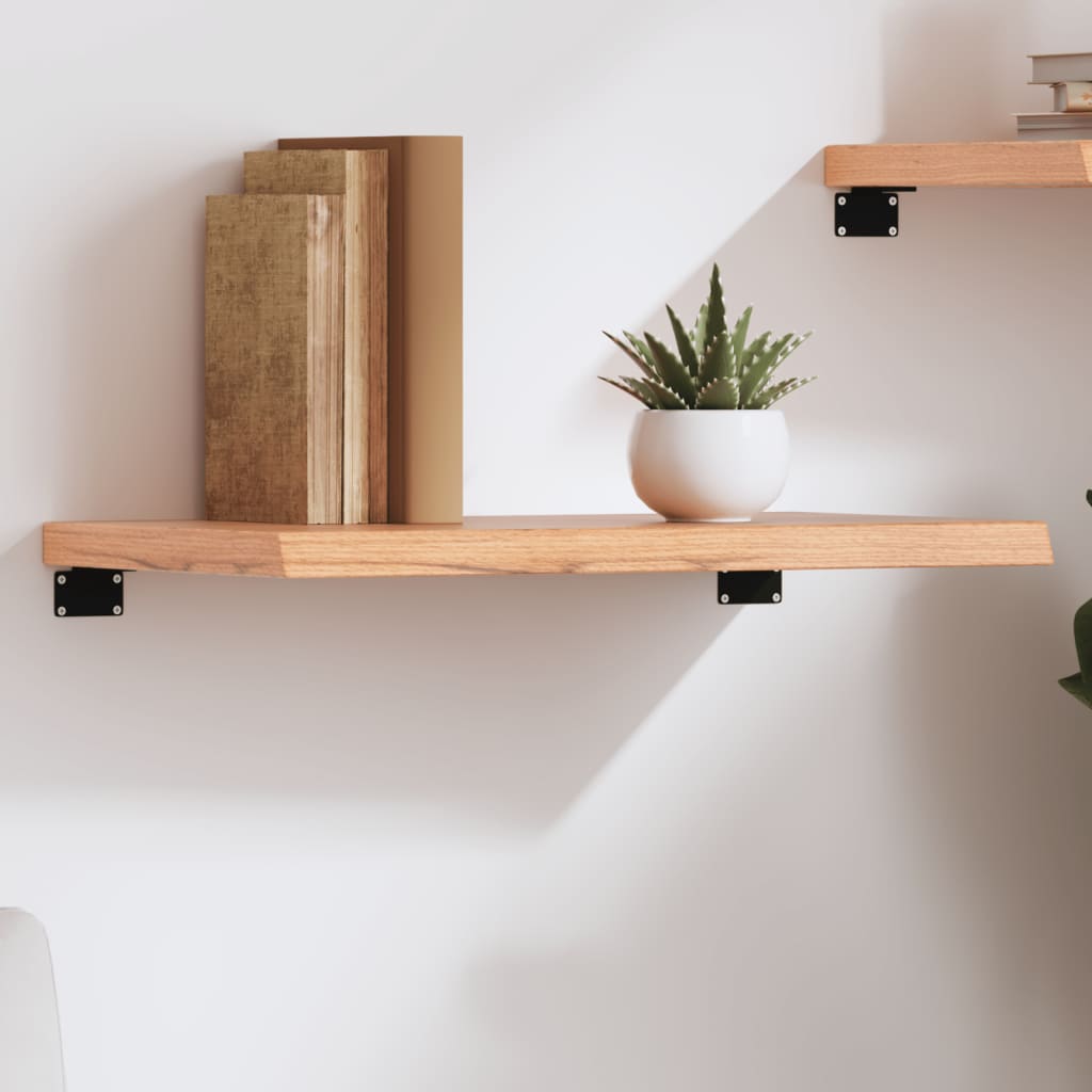 Wandschap 60x40x(2-4) cm behandeld massief eikenhout lichtbruin is nu te koop bij PeponiXL, paradijselijk wonen!