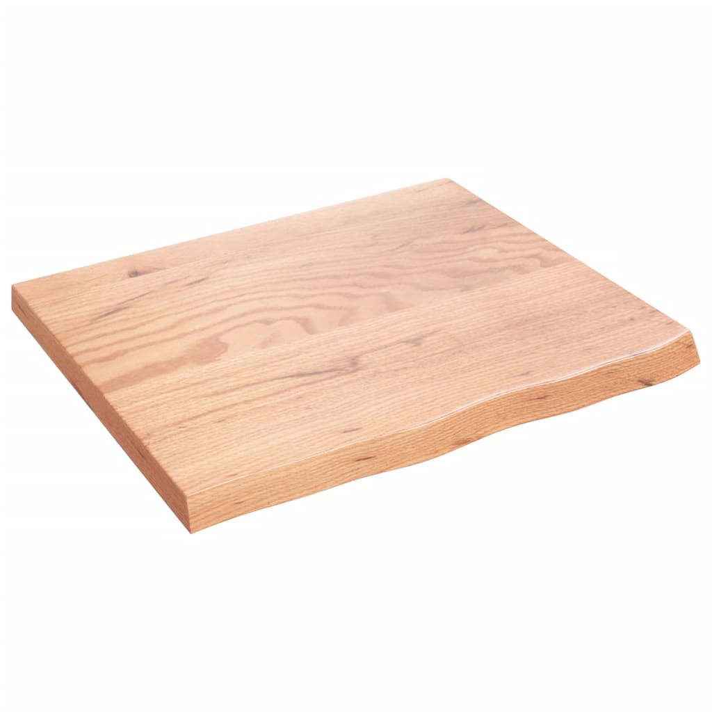 Wandschap 60x50x(2-4) cm behandeld massief eikenhout lichtbruin is nu te koop bij PeponiXL, paradijselijk wonen!