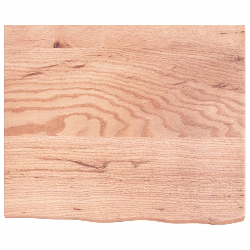 Wandschap 60x50x(2-4) cm behandeld massief eikenhout lichtbruin is nu te koop bij PeponiXL, paradijselijk wonen!