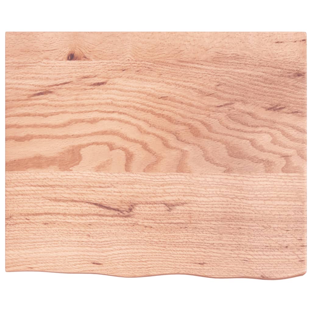 Wandschap 60x50x(2-6) cm behandeld massief eikenhout lichtbruin is nu te koop bij PeponiXL, paradijselijk wonen!