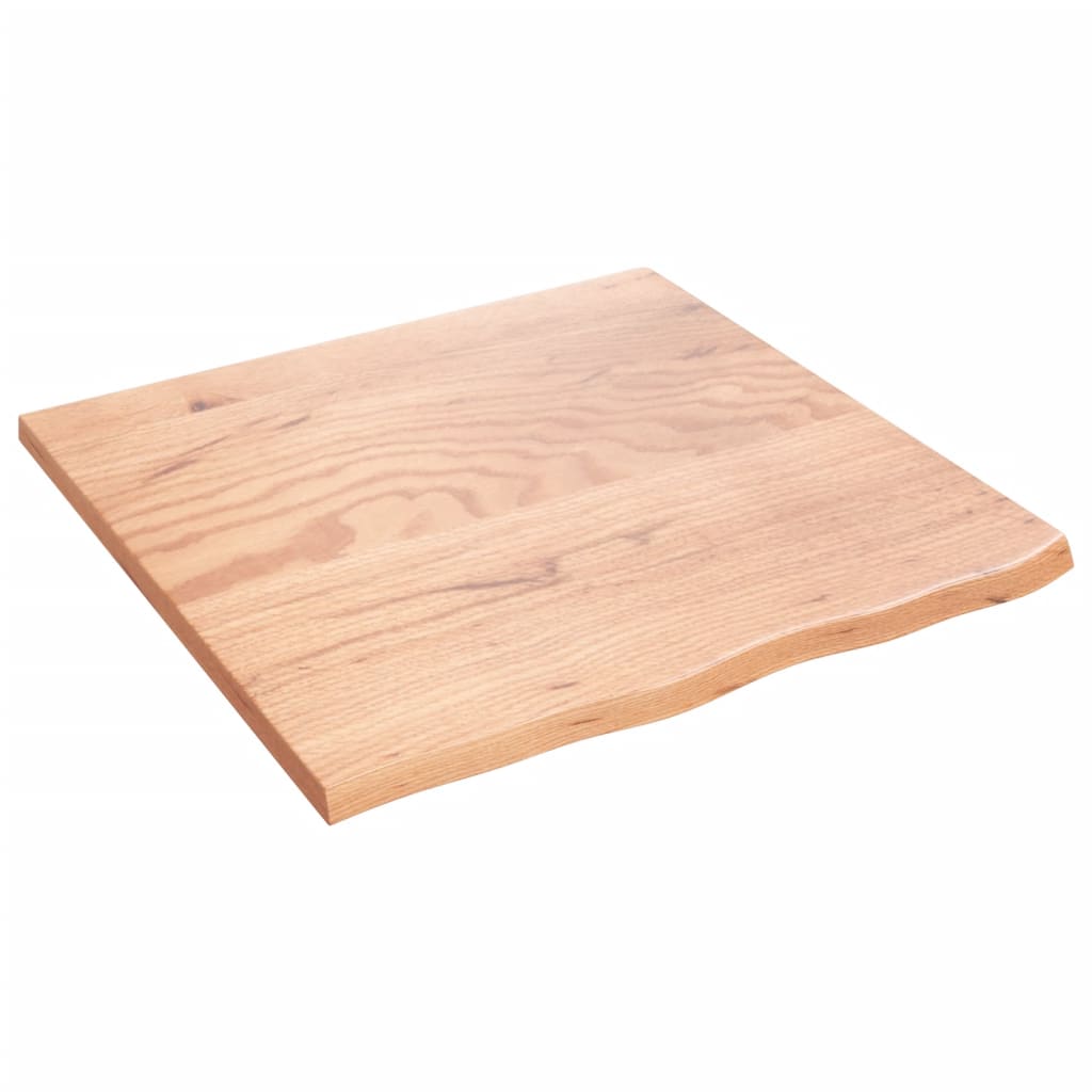 Wandschap 60x60x2 cm behandeld massief eikenhout lichtbruin is nu te koop bij PeponiXL, paradijselijk wonen!