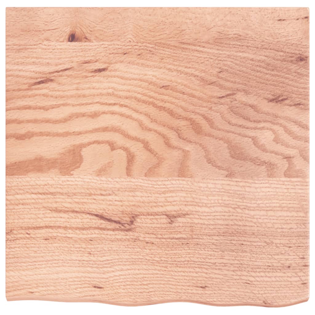 Wandschap 60x60x2 cm behandeld massief eikenhout lichtbruin is nu te koop bij PeponiXL, paradijselijk wonen!