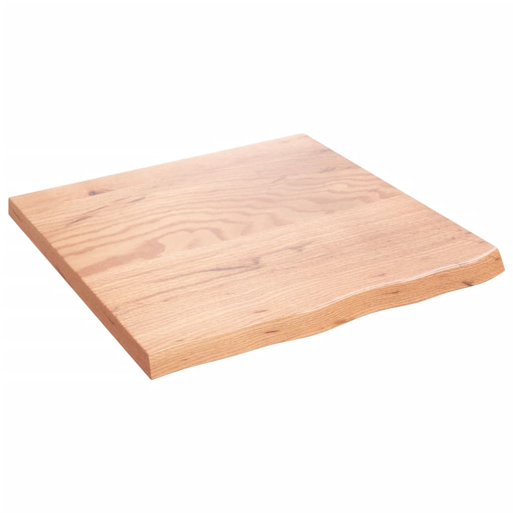 Wandschap 60x60x(2-4) cm behandeld massief eikenhout lichtbruin is nu te koop bij PeponiXL, paradijselijk wonen!