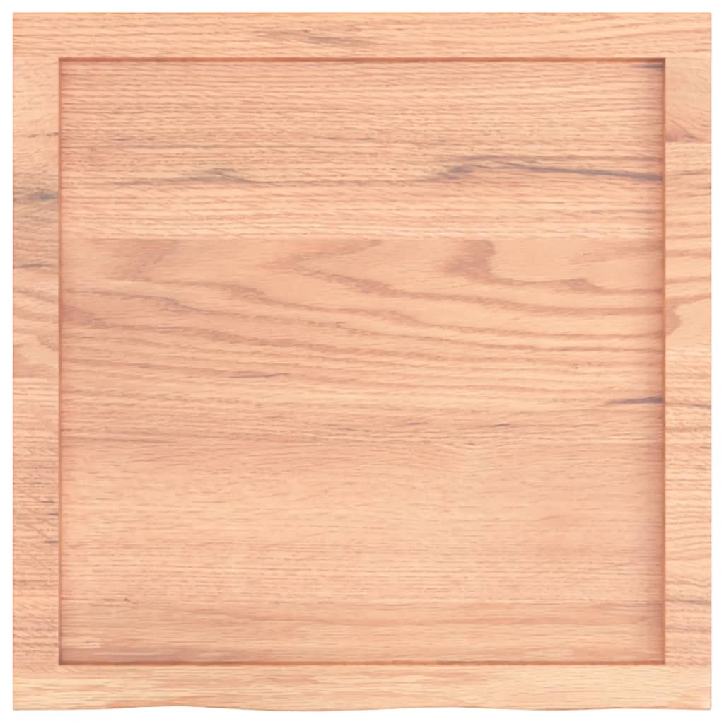 Wandschap 60x60x(2-4) cm behandeld massief eikenhout lichtbruin is nu te koop bij PeponiXL, paradijselijk wonen!