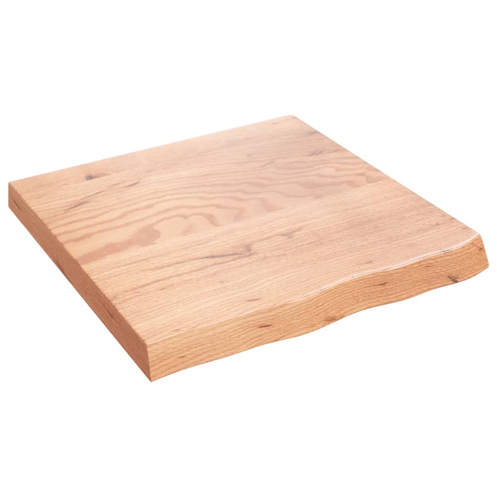 Wandschap 60x60x(2-6) cm behandeld massief eikenhout lichtbruin is nu te koop bij PeponiXL, paradijselijk wonen!