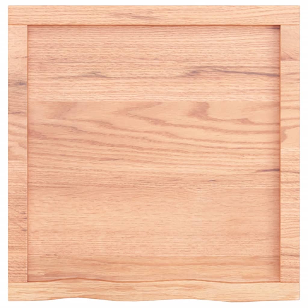 Wandschap 60x60x(2-6) cm behandeld massief eikenhout lichtbruin is nu te koop bij PeponiXL, paradijselijk wonen!
