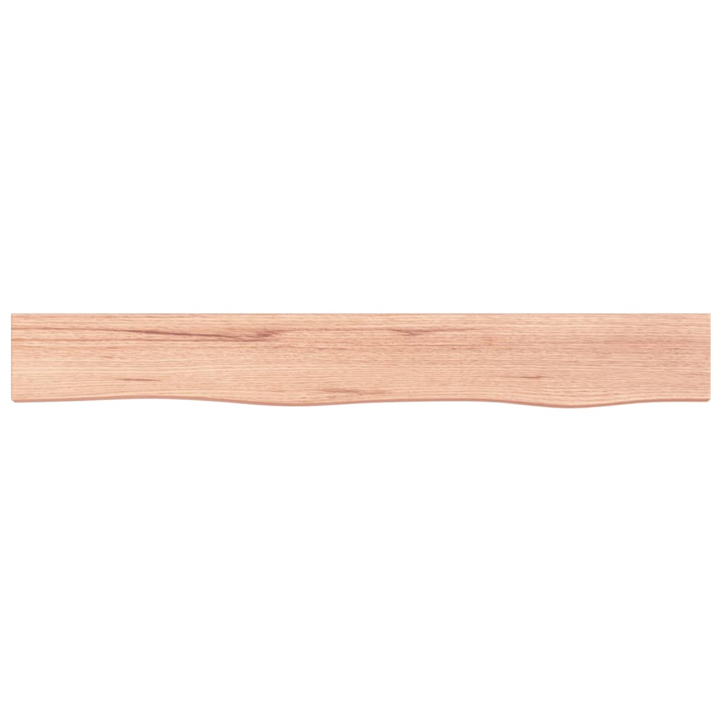 Wandschap 80x10x4 cm behandeld massief eikenhout lichtbruin is nu te koop bij PeponiXL, paradijselijk wonen!