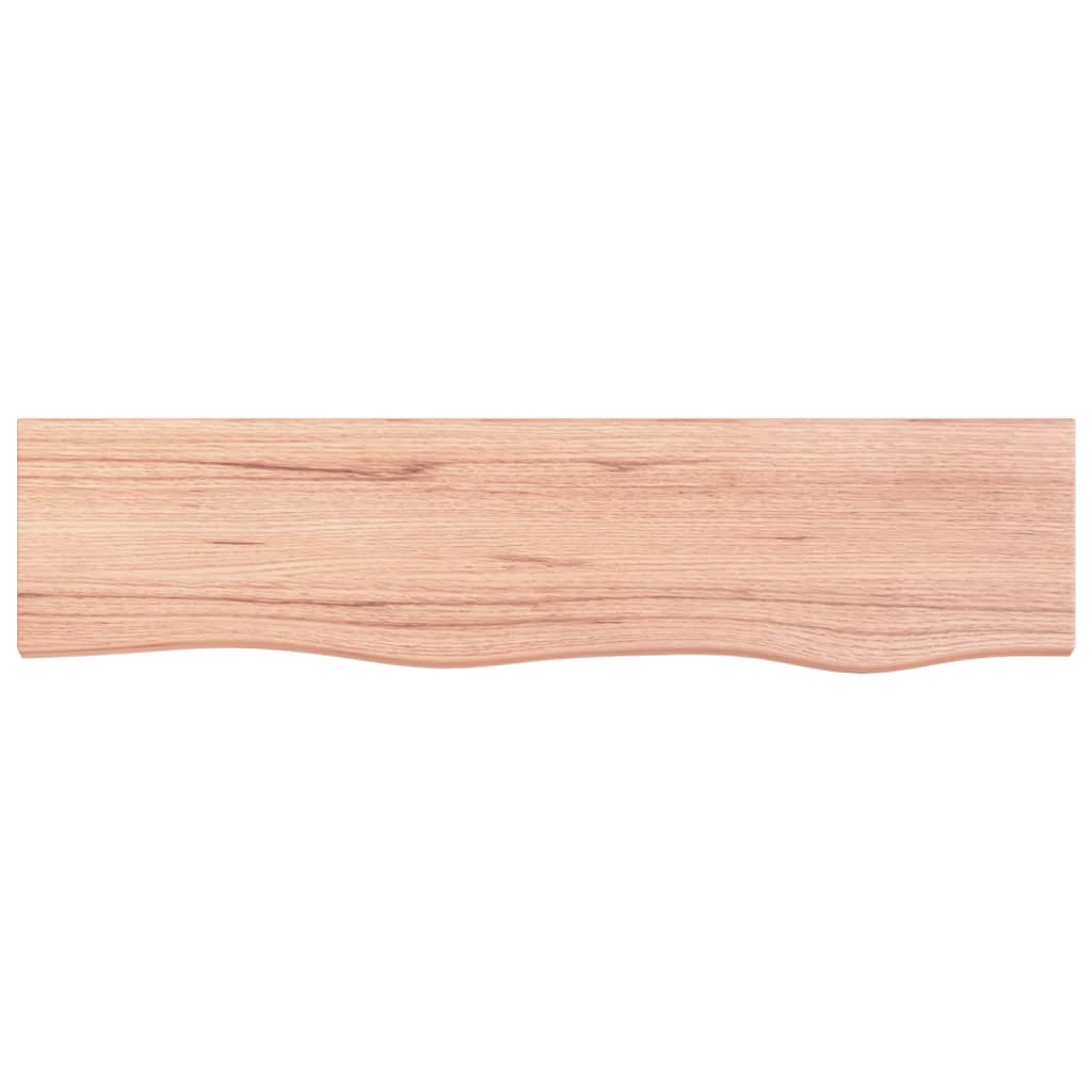 Wandschap 80x20x2 cm behandeld massief eikenhout lichtbruin is nu te koop bij PeponiXL, paradijselijk wonen!