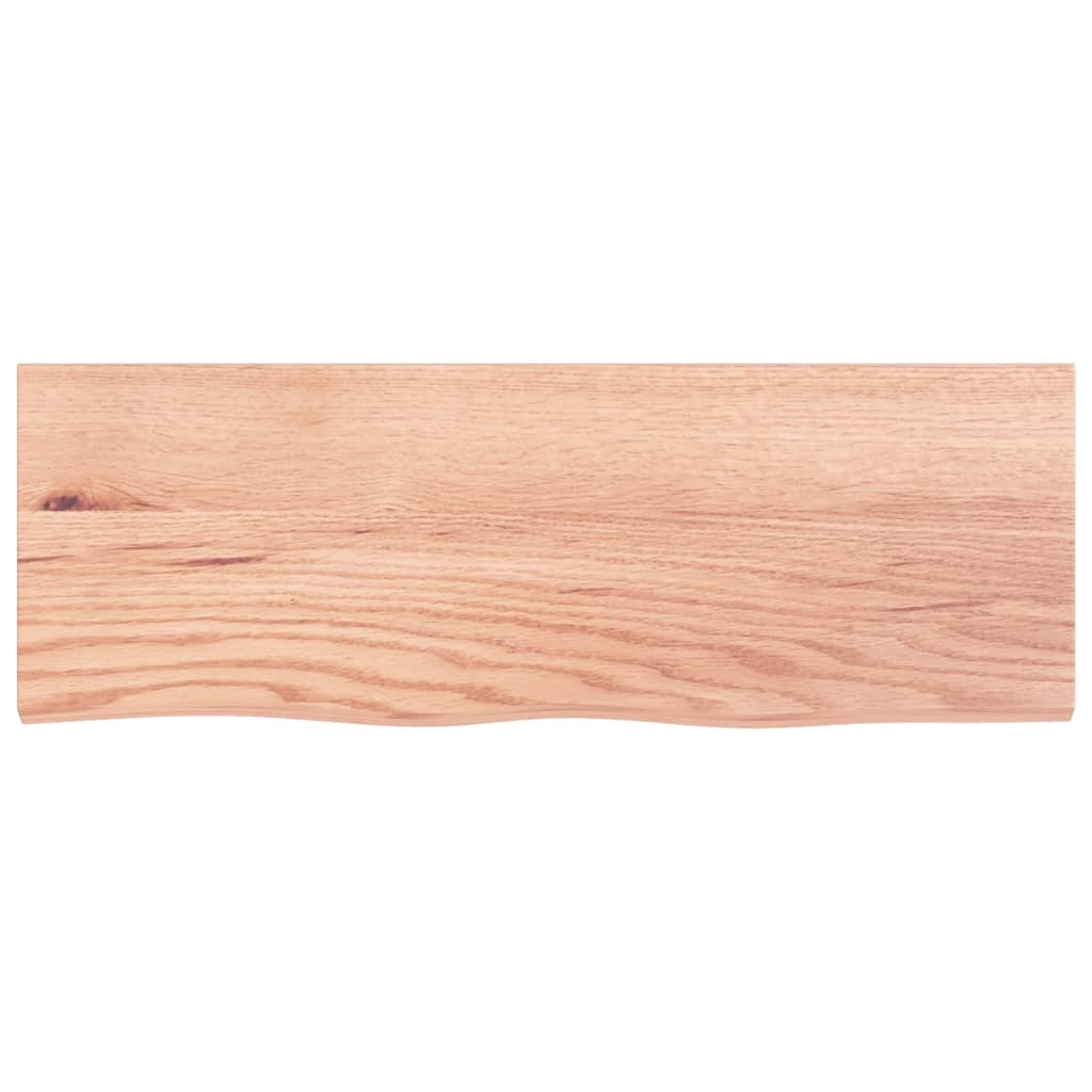 Wandschap 80x30x2 cm behandeld massief eikenhout lichtbruin is nu te koop bij PeponiXL, paradijselijk wonen!