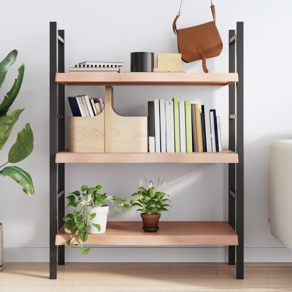 Wandschap 80x50x(2-6) cm behandeld massief eikenhout lichtbruin is nu te koop bij PeponiXL, paradijselijk wonen!