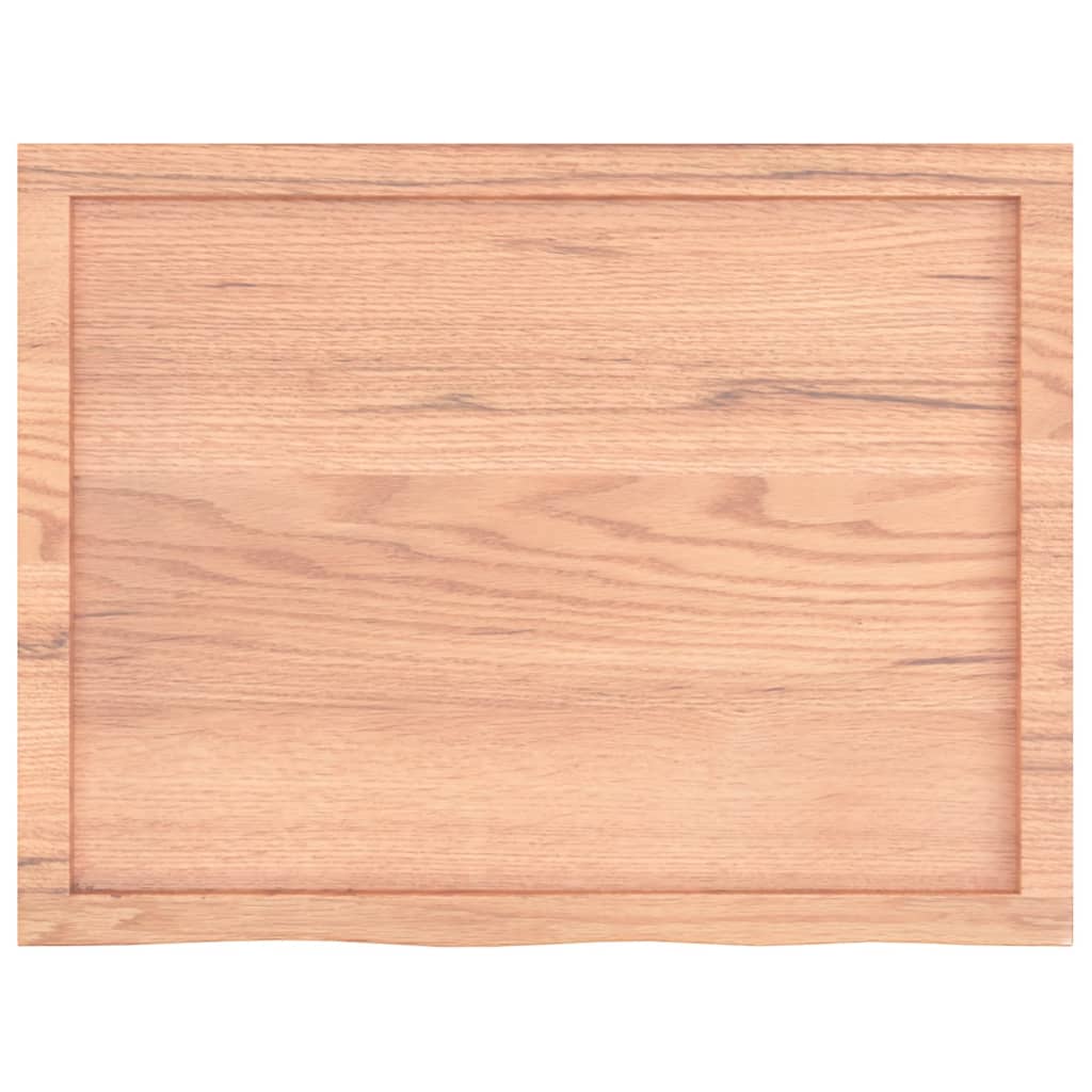 Wandschap 80x60x(2-6) cm behandeld massief eikenhout lichtbruin is nu te koop bij PeponiXL, paradijselijk wonen!