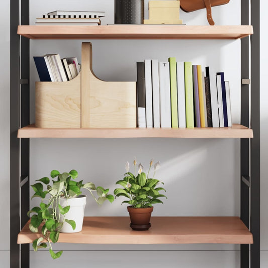 Wandschap 100x50x(2-4)cm behandeld massief eikenhout lichtbruin is nu te koop bij PeponiXL, paradijselijk wonen!