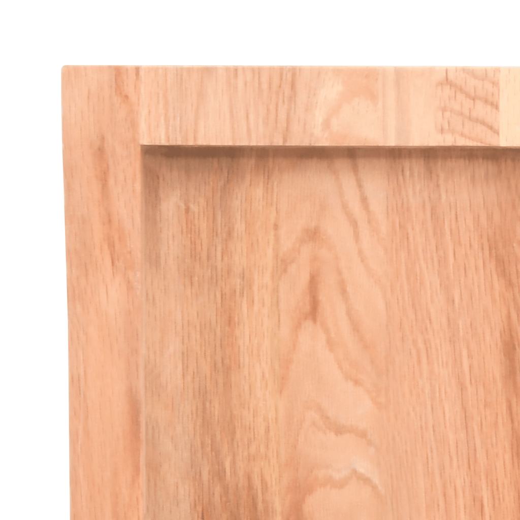 Wandschap 180x40x(2-4)cm behandeld massief eikenhout lichtbruin is nu te koop bij PeponiXL, paradijselijk wonen!