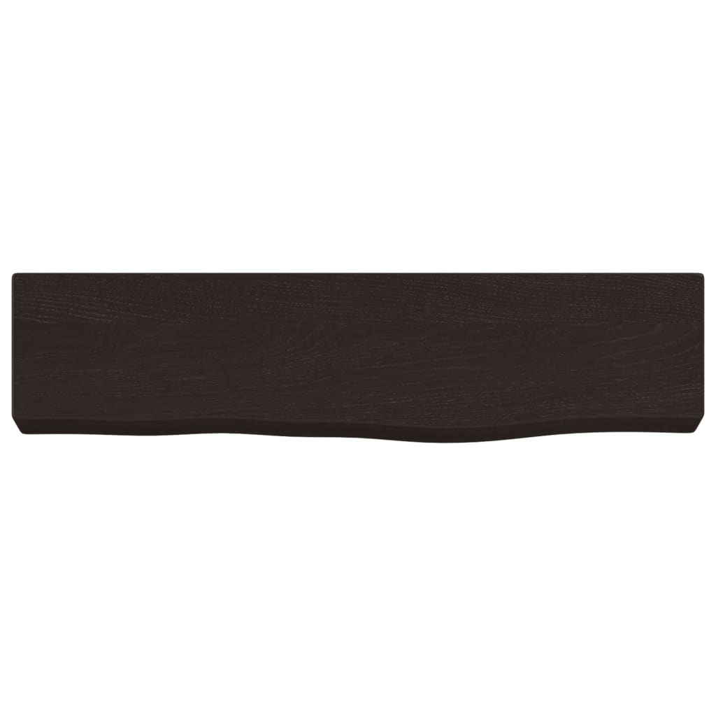 Wandschap 40x10x4 cm behandeld massief eikenhout donkerbruin is nu te koop bij PeponiXL, paradijselijk wonen!