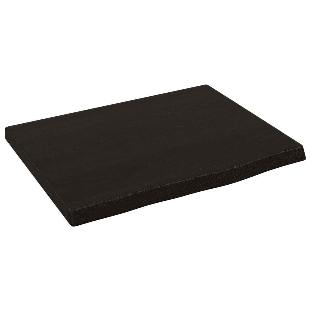 Wandschap 40x30x2 cm behandeld massief eikenhout donkerbruin is nu te koop bij PeponiXL, paradijselijk wonen!
