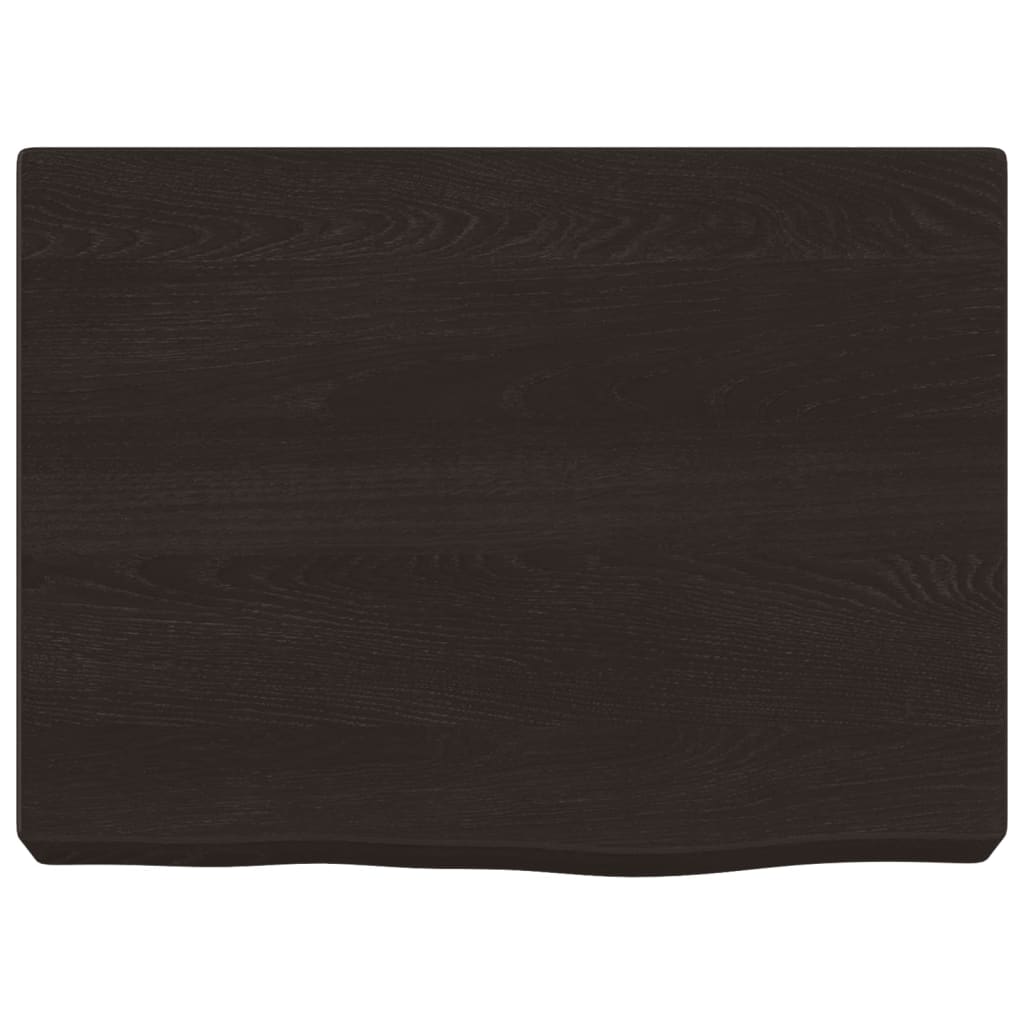 Wandschap 40x30x(2-4)cm behandeld massief eikenhout donkerbruin is nu te koop bij PeponiXL, paradijselijk wonen!