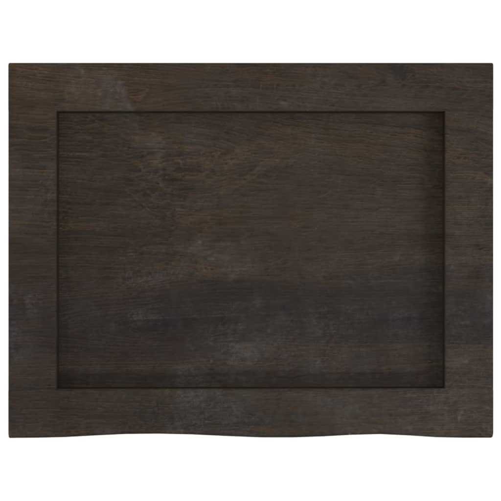 Wandschap 40x30x(2-6)cm behandeld massief eikenhout donkerbruin is nu te koop bij PeponiXL, paradijselijk wonen!