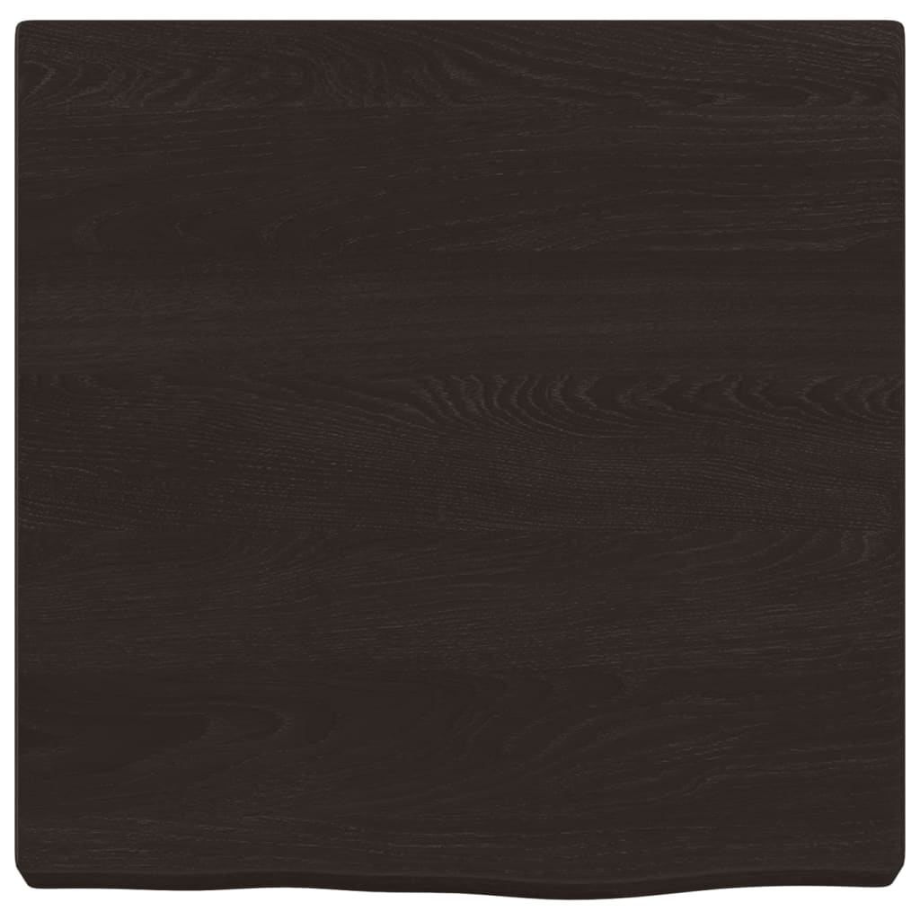 Wandschap 40x40x(2-4)cm behandeld massief eikenhout donkerbruin is nu te koop bij PeponiXL, paradijselijk wonen!