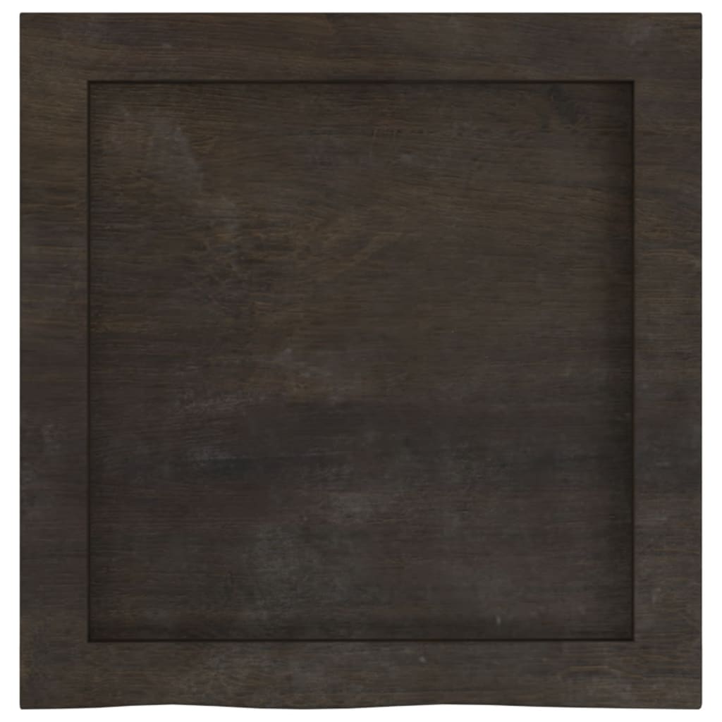 Wandschap 40x40x(2-4)cm behandeld massief eikenhout donkerbruin is nu te koop bij PeponiXL, paradijselijk wonen!