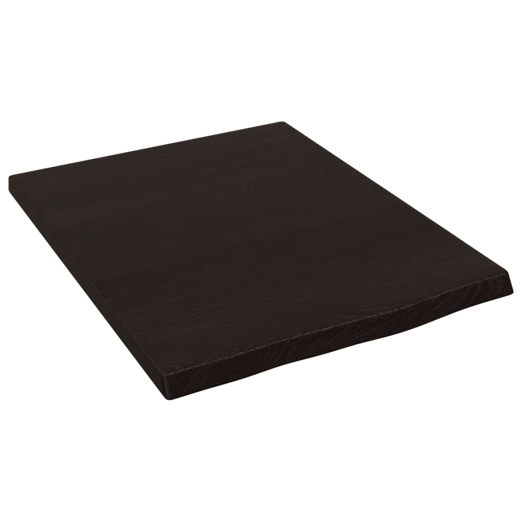 Wandschap 40x50x2 cm behandeld massief eikenhout donkerbruin is nu te koop bij PeponiXL, paradijselijk wonen!