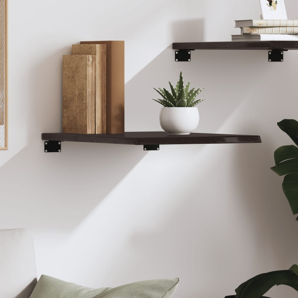 Wandschap 40x50x2 cm behandeld massief eikenhout donkerbruin is nu te koop bij PeponiXL, paradijselijk wonen!