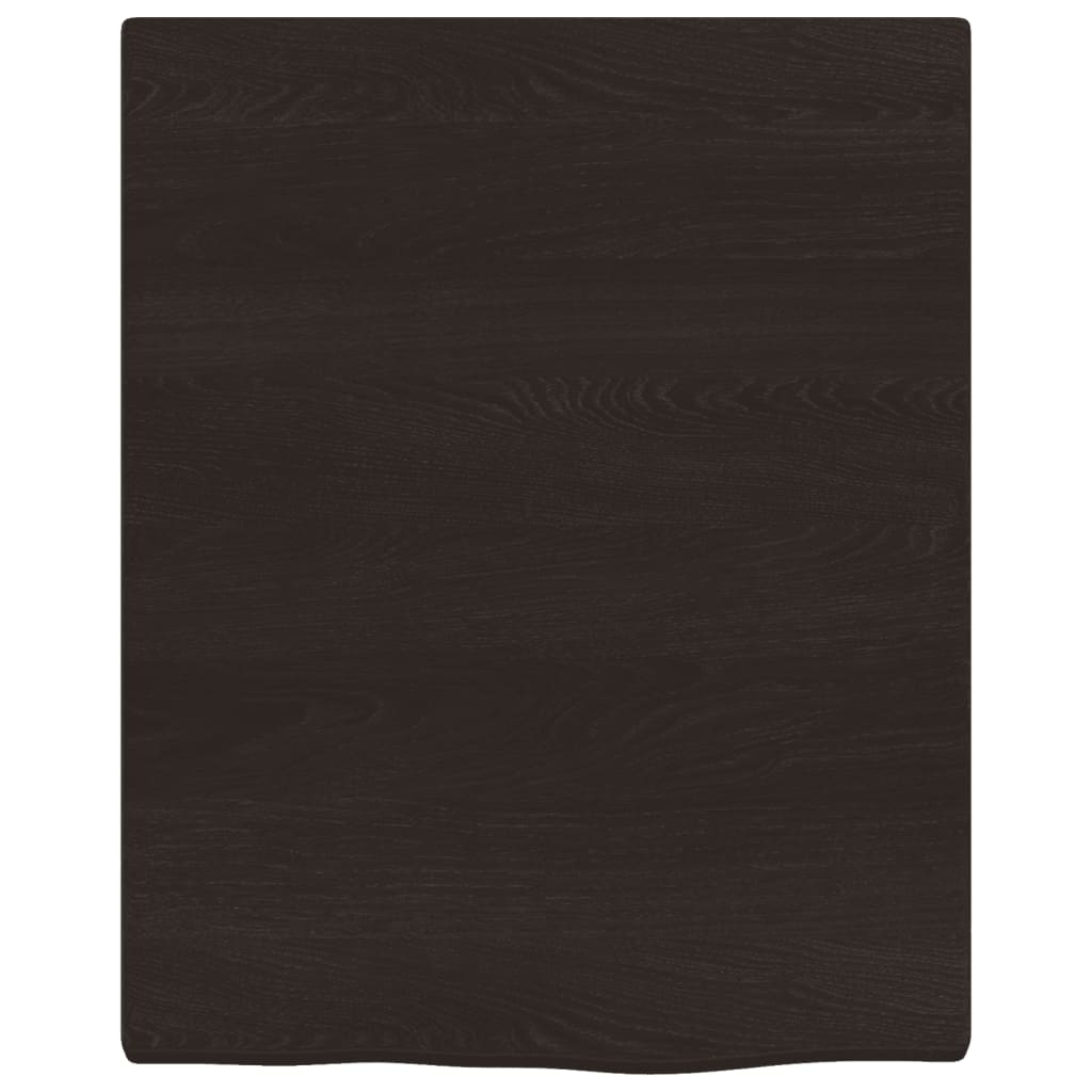 Wandschap 40x50x2 cm behandeld massief eikenhout donkerbruin is nu te koop bij PeponiXL, paradijselijk wonen!