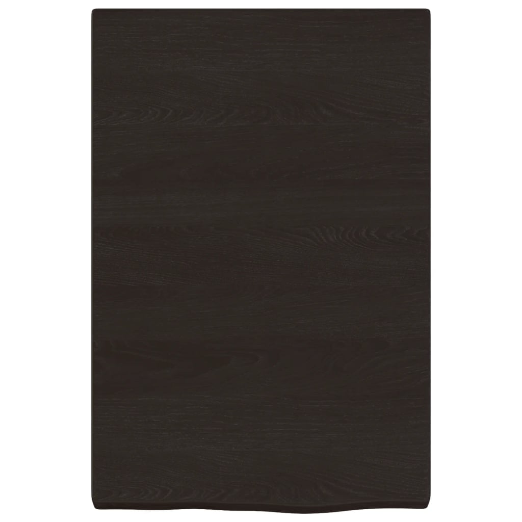 Wandschap 40x60x(2-4)cm behandeld massief eikenhout donkerbruin is nu te koop bij PeponiXL, paradijselijk wonen!