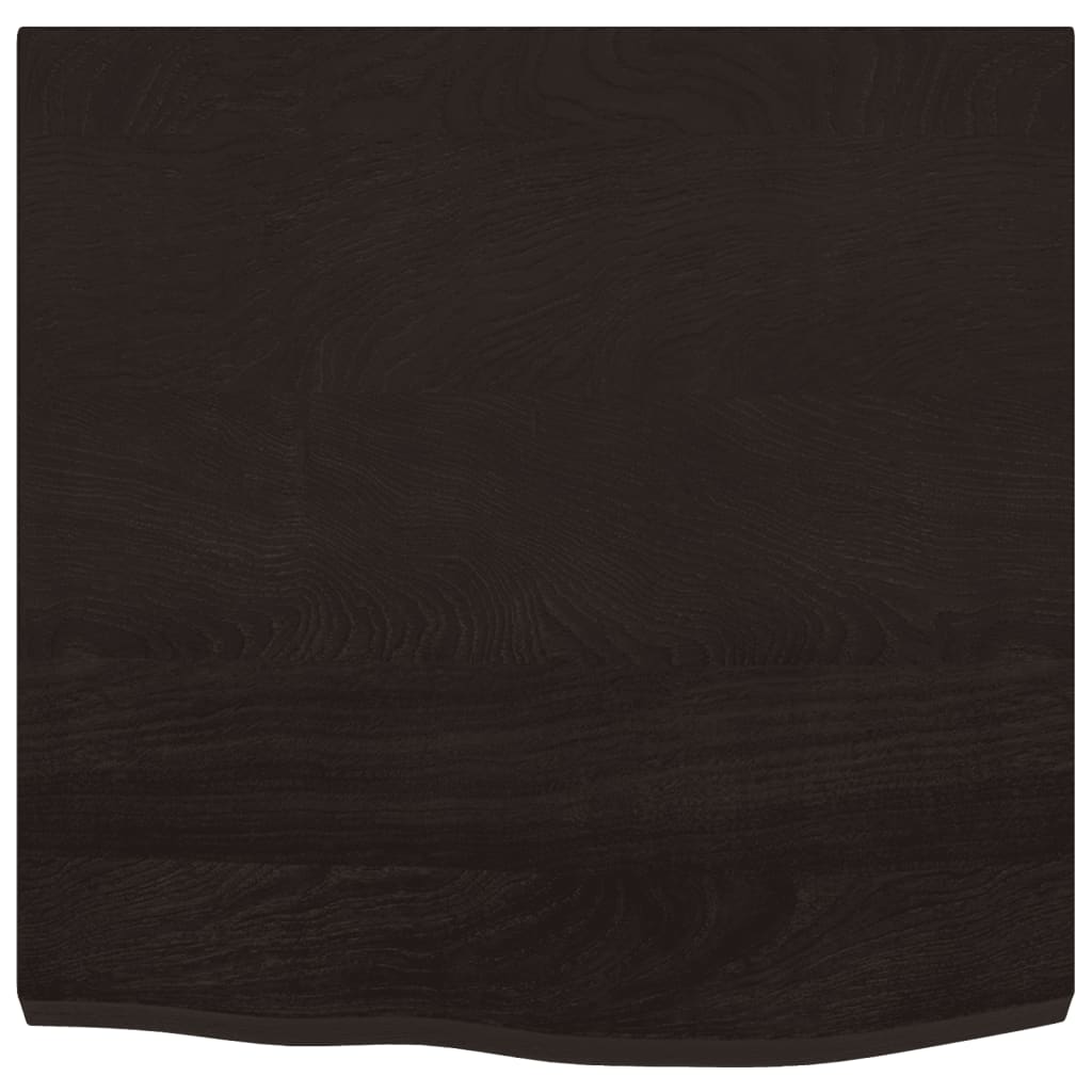 Wandschap 60x60x(2-4)cm behandeld massief eikenhout donkerbruin is nu te koop bij PeponiXL, paradijselijk wonen!