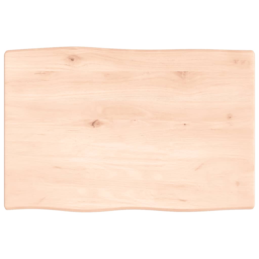 Tafelblad natuurlijke rand 60x40x2 cm massief eikenhout is nu te koop bij PeponiXL, paradijselijk wonen!
