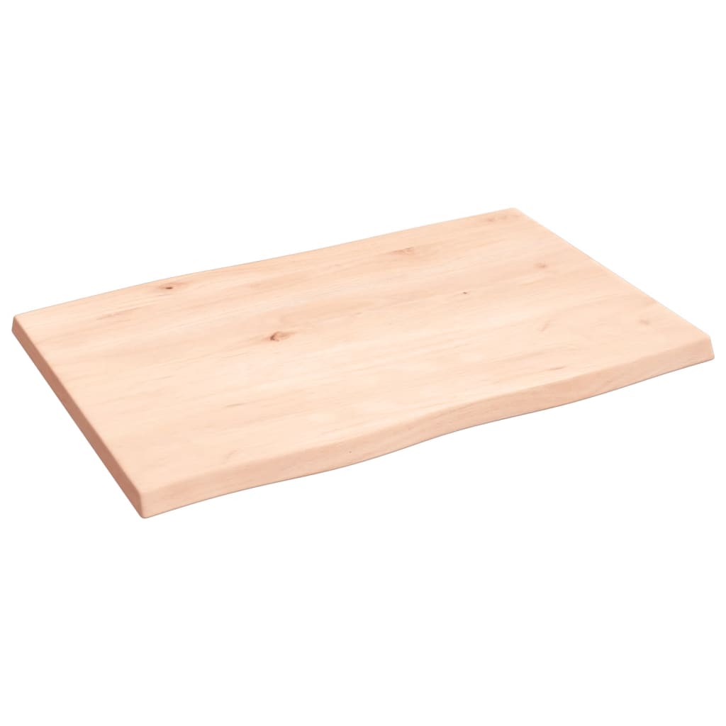 Tafelblad natuurlijke rand 60x40x2 cm massief eikenhout is nu te koop bij PeponiXL, paradijselijk wonen!