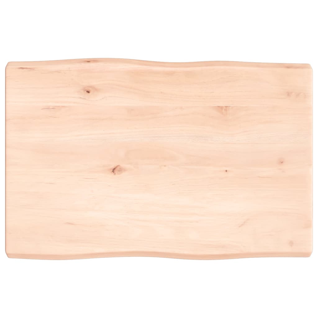Tafelblad natuurlijke rand 60x40x(2-4) cm massief eikenhout is nu te koop bij PeponiXL, paradijselijk wonen!