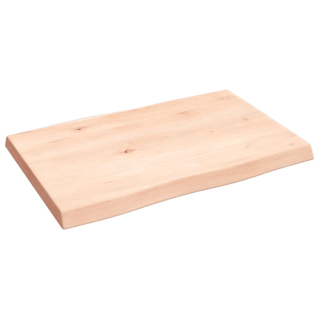 Tafelblad natuurlijke rand 60x40x(2-4) cm massief eikenhout is nu te koop bij PeponiXL, paradijselijk wonen!