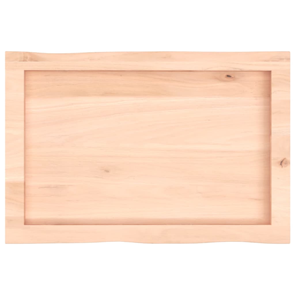 Tafelblad natuurlijke rand 60x40x(2-4) cm massief eikenhout is nu te koop bij PeponiXL, paradijselijk wonen!