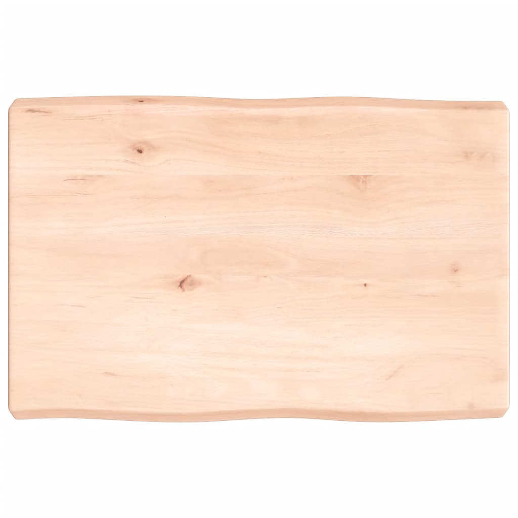 Tafelblad natuurlijke rand 60x40x(2-6) cm massief eikenhout is nu te koop bij PeponiXL, paradijselijk wonen!