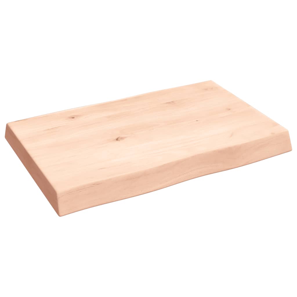 Tafelblad natuurlijke rand 60x40x(2-6) cm massief eikenhout is nu te koop bij PeponiXL, paradijselijk wonen!