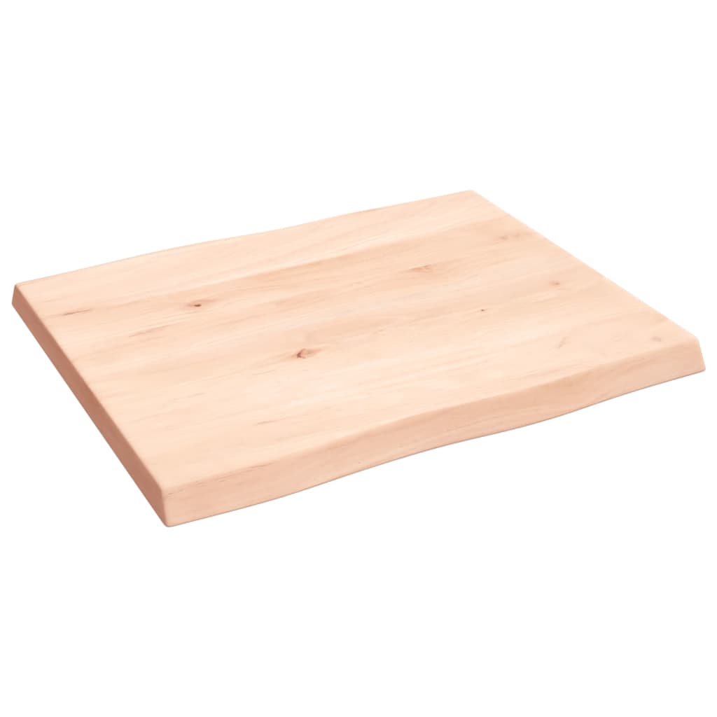 Tafelblad natuurlijke rand 60x50x(2-4) cm massief eikenhout is nu te koop bij PeponiXL, paradijselijk wonen!