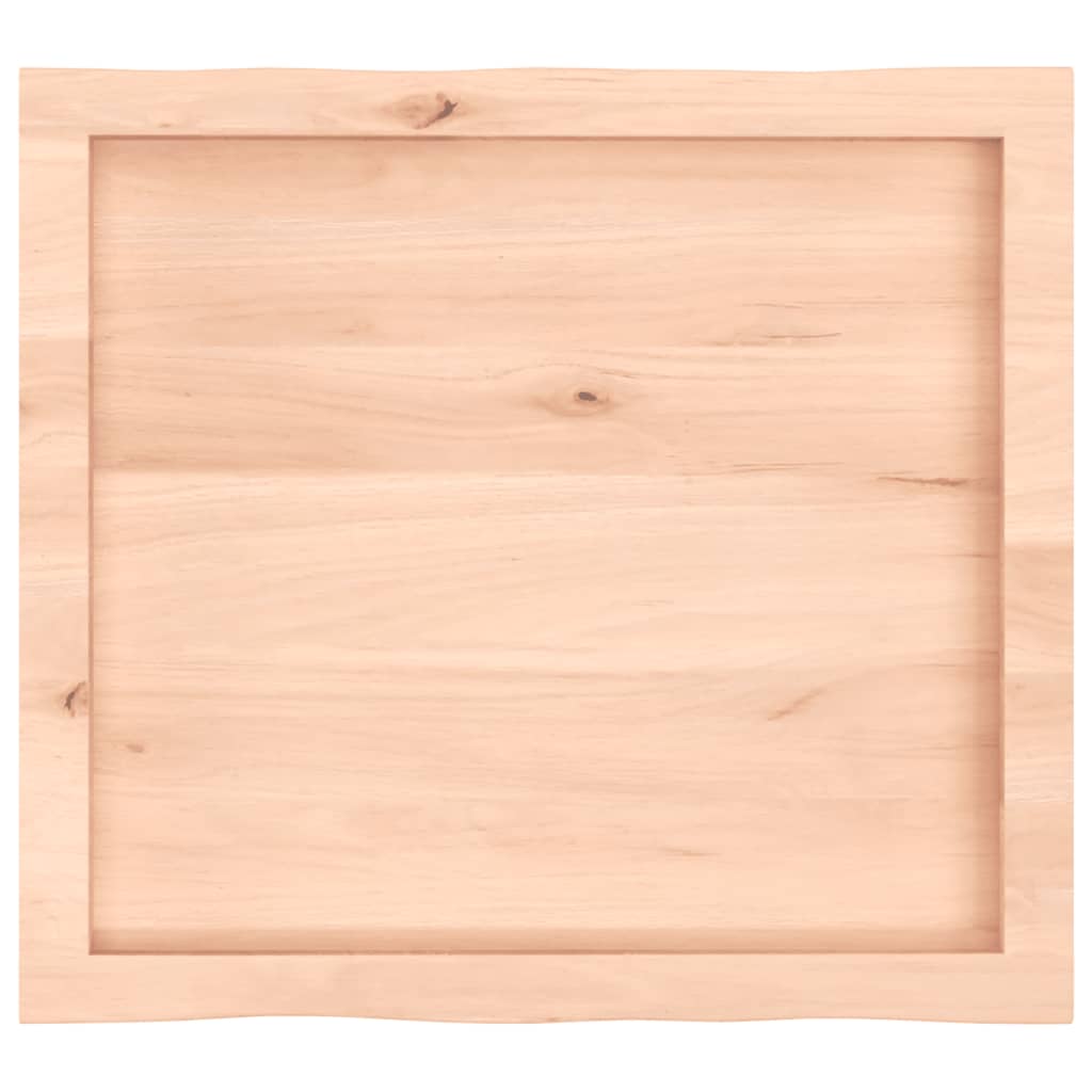 Tafelblad natuurlijke rand 60x50x(2-4) cm massief eikenhout is nu te koop bij PeponiXL, paradijselijk wonen!