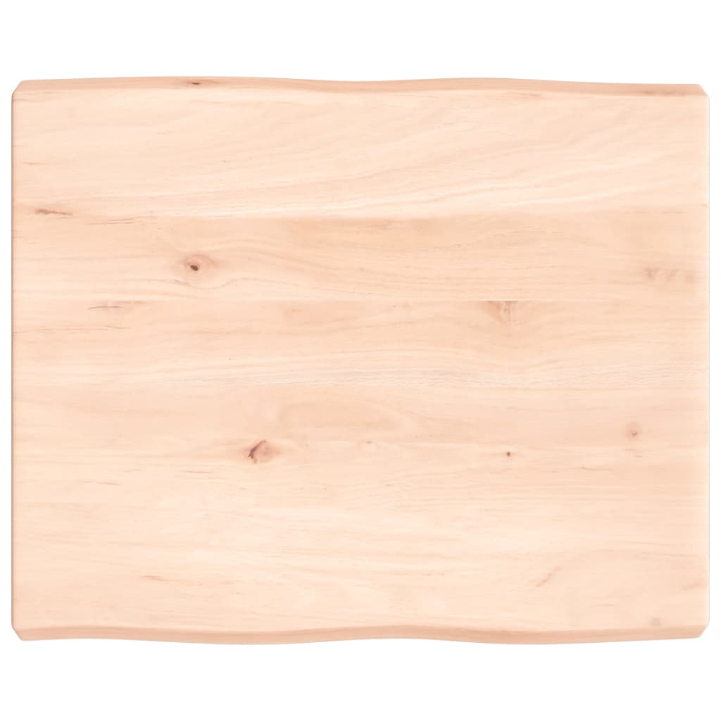 Tafelblad natuurlijke rand 60x50x(2-6) cm massief eikenhout is nu te koop bij PeponiXL, paradijselijk wonen!