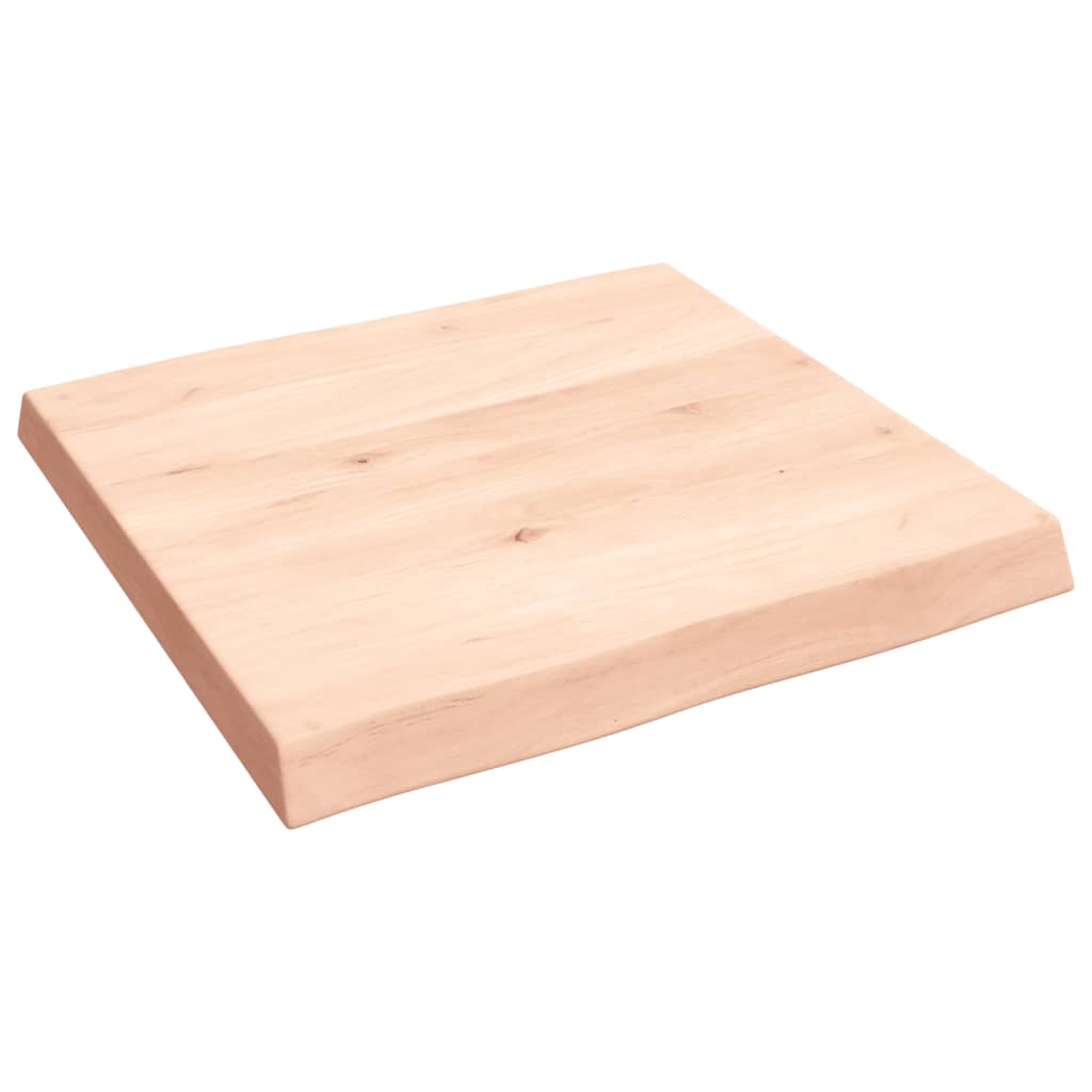 Tafelblad natuurlijke rand 60x60x(2-6) cm massief eikenhout is nu te koop bij PeponiXL, paradijselijk wonen!