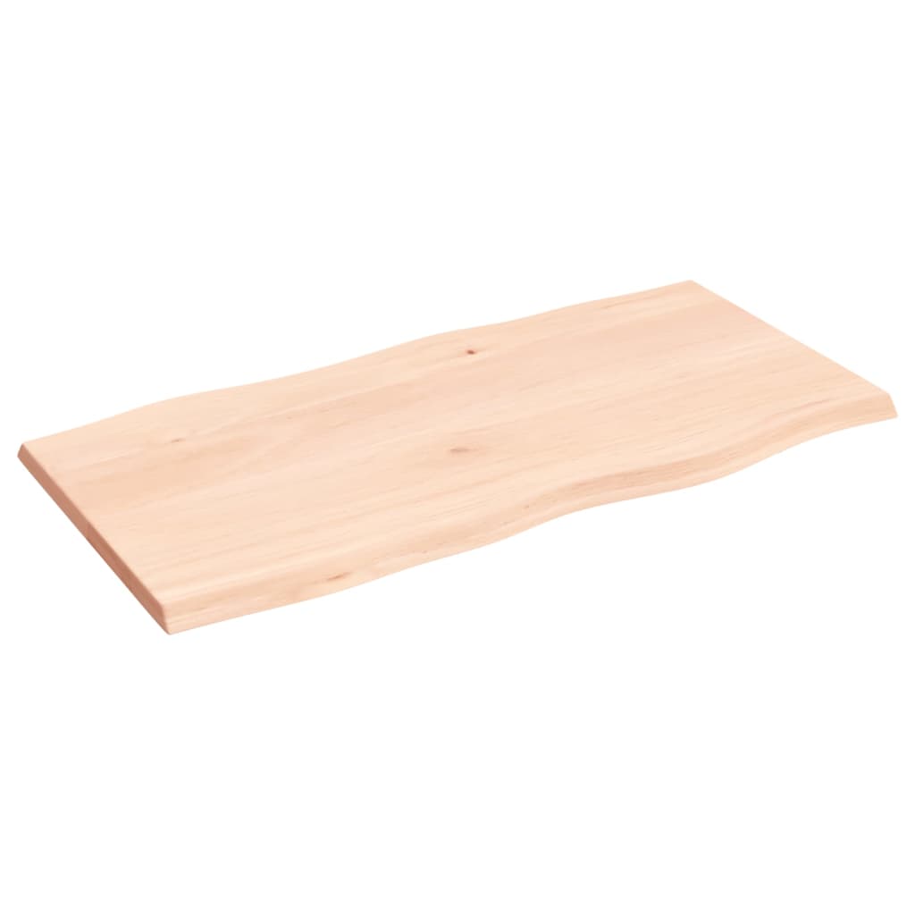 Tafelblad natuurlijke rand 80x40x2 cm massief eikenhout is nu te koop bij PeponiXL, paradijselijk wonen!