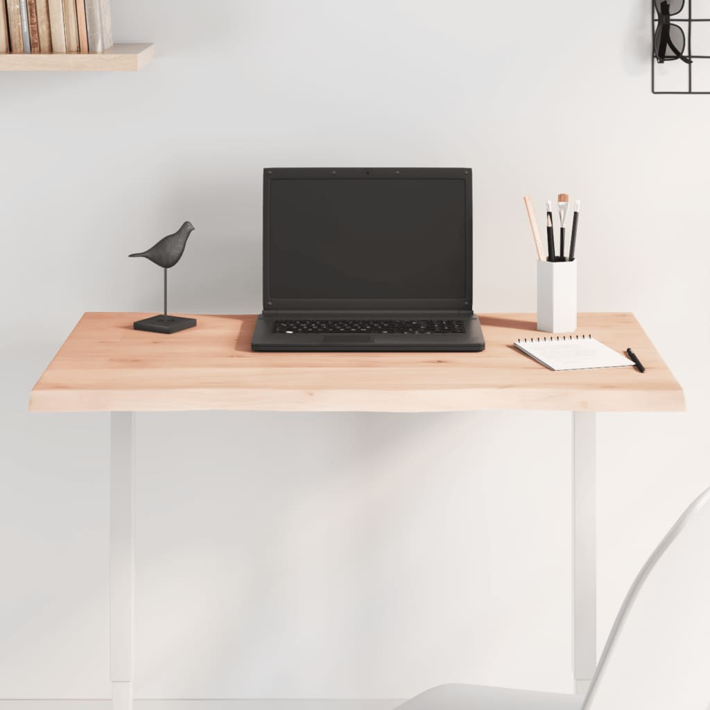 Tafelblad natuurlijke rand 80x60x2 cm massief eikenhout is nu te koop bij PeponiXL, paradijselijk wonen!