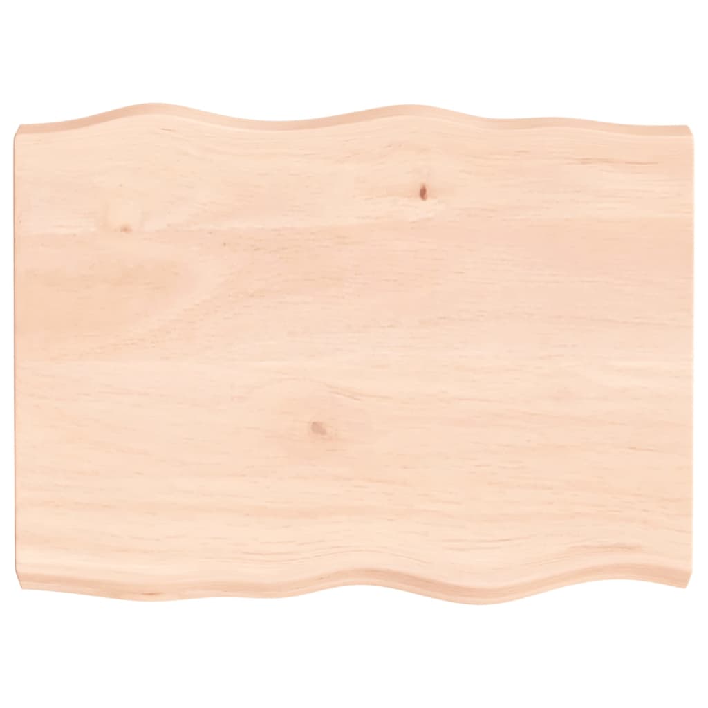 Tafelblad natuurlijke rand 80x60x(2-6) cm massief eikenhout is nu te koop bij PeponiXL, paradijselijk wonen!