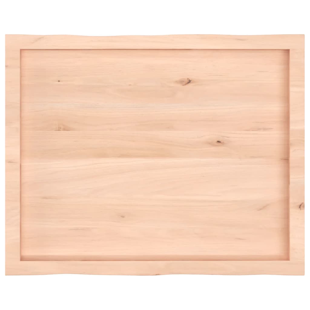 Tafelblad natuurlijke rand 80x60x(2-6) cm massief eikenhout is nu te koop bij PeponiXL, paradijselijk wonen!