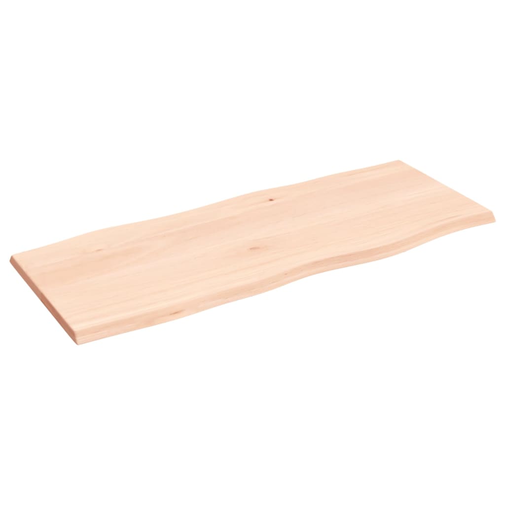Tafelblad natuurlijke rand 100x40x2 cm massief eikenhout is nu te koop bij PeponiXL, paradijselijk wonen!
