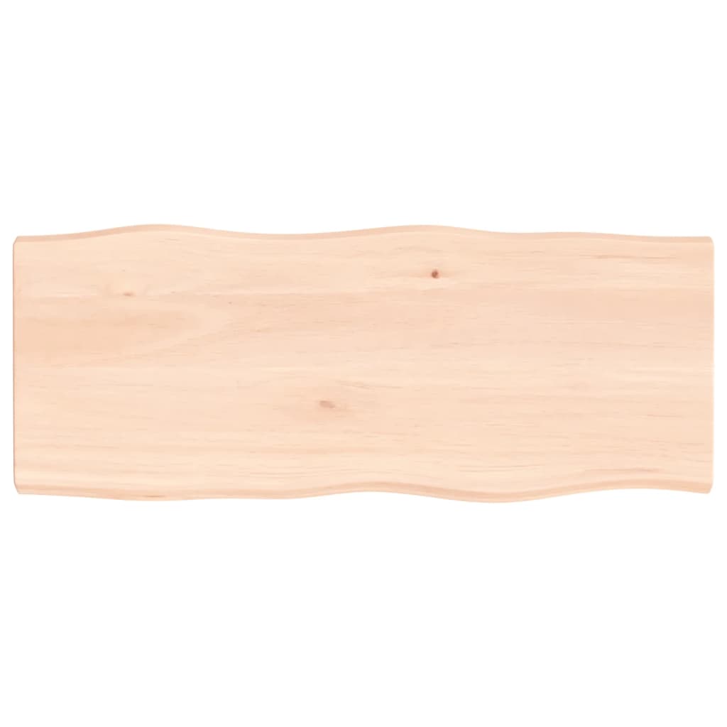 Tafelblad natuurlijke rand 100x40x(2-4) cm massief eikenhout is nu te koop bij PeponiXL, paradijselijk wonen!