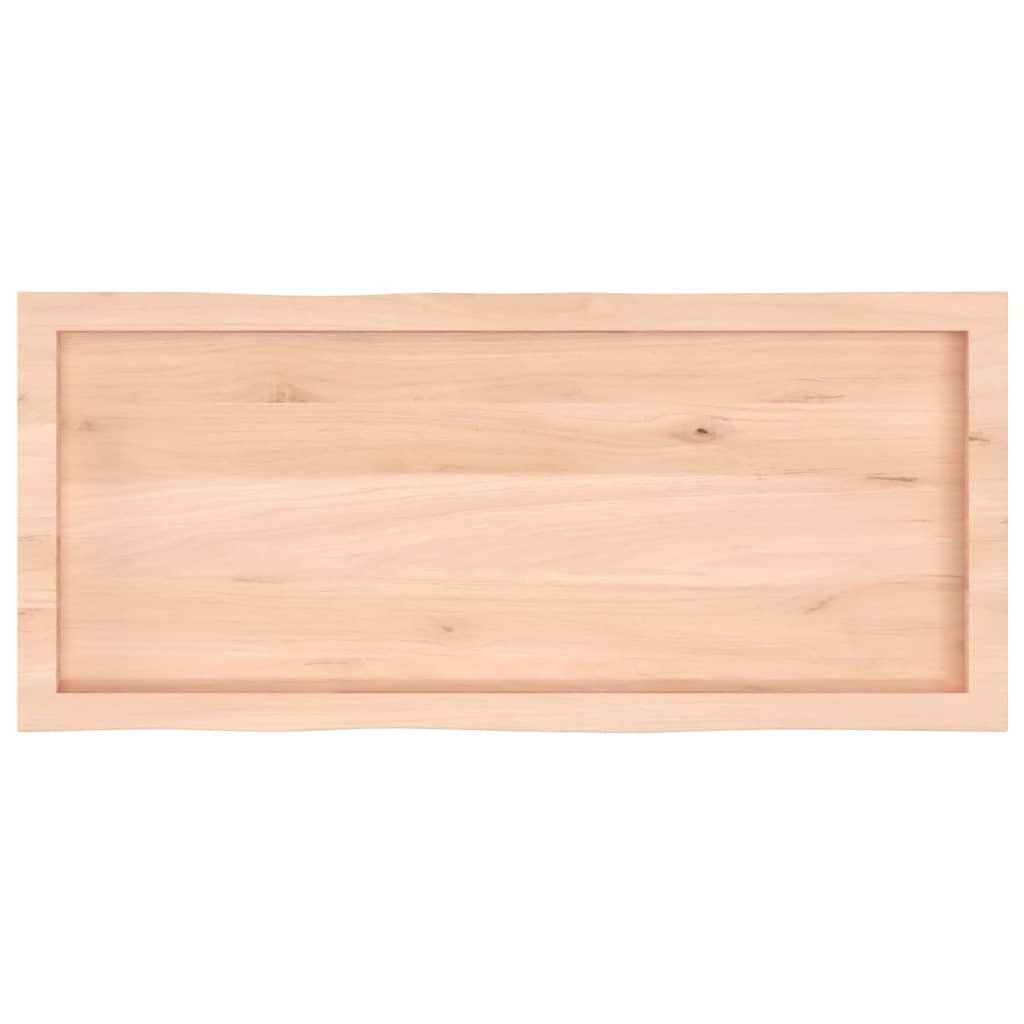 Tafelblad natuurlijke rand 100x40x(2-4) cm massief eikenhout is nu te koop bij PeponiXL, paradijselijk wonen!