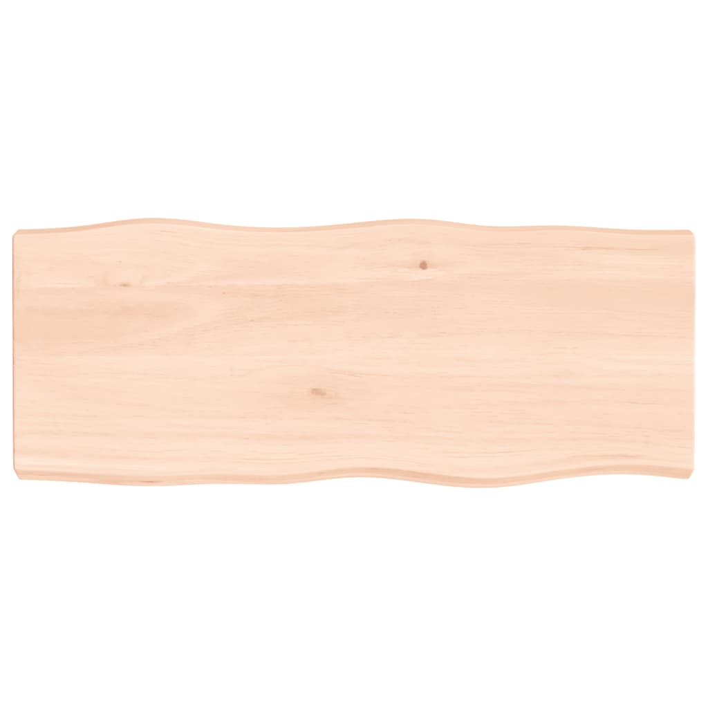 Tafelblad natuurlijke rand 100x40x(2-6) cm massief eikenhout is nu te koop bij PeponiXL, paradijselijk wonen!