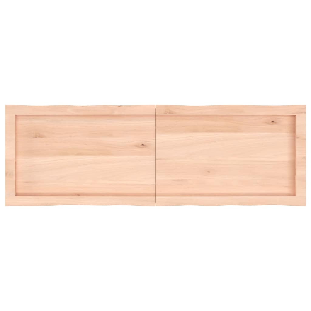 Tafelblad natuurlijke rand 140x60x(2-6) cm massief eikenhout is nu te koop bij PeponiXL, paradijselijk wonen!